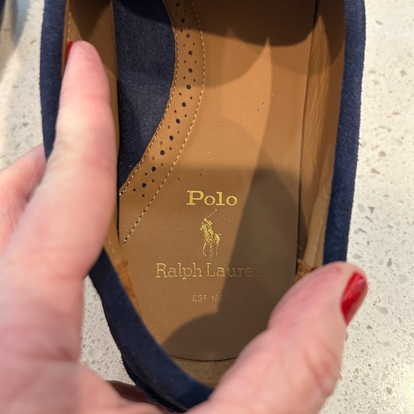 Polo Ralph Lauren Reynold Blue Suede Driver Men’s Size 11.5D - Picture 6 of 10